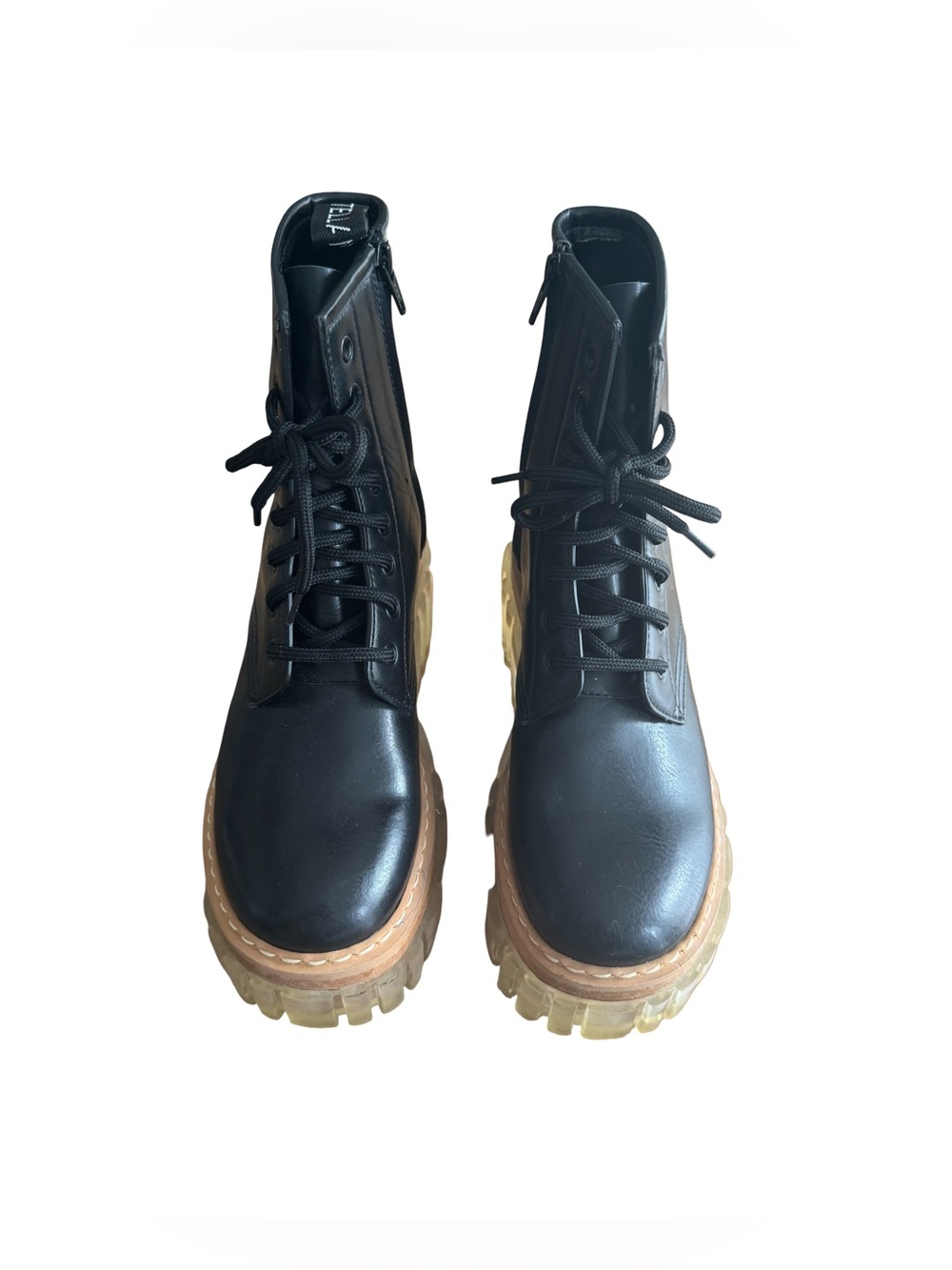 Stella McCartney Black Emilie Combat Boots - Picture 6 of 9
